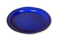 Enamel plate blue