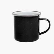 Enamel mug black