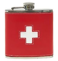 Flask red CH leather 1.7d 