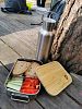 Lunch box 'Bamboo clip' stainless steel 1.2L